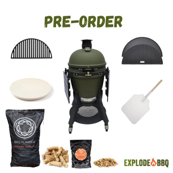 EXPLODE BBQ – Kamado Pro Large 21.5" – Urban Olive