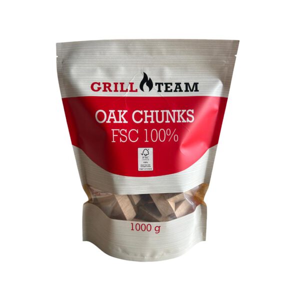 GrillTeam Rookhout Chunks – Eik – 1kg
