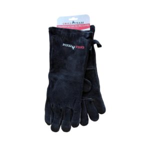 GrillTeam Leren BBQ Handschoenen Zwart