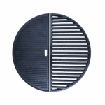 EXPLODE BBQ Halve Maan Gietijzeren Rooster & Bakplaat Set